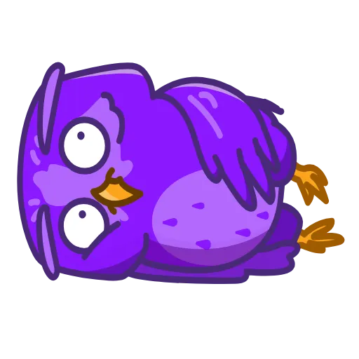 🫠 Стикер «Purple Owl» для Telegram