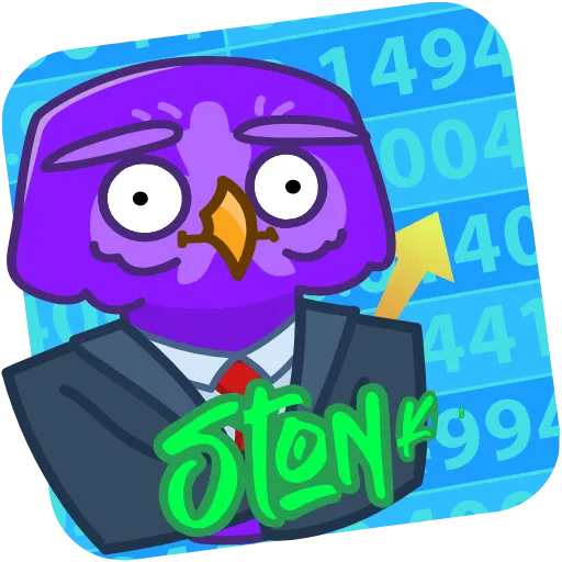 🍾 Стикер «Purple Owl» для Telegram