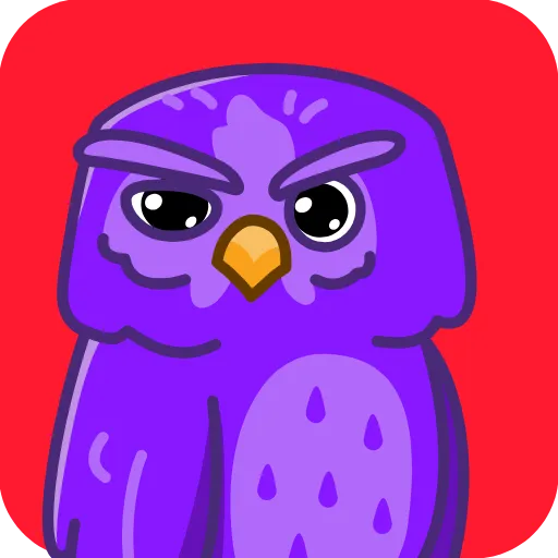 🧐 Стикер «Purple Owl» для Telegram