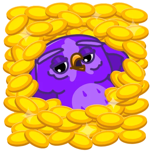 💸 Стикер «Purple Owl» для Telegram