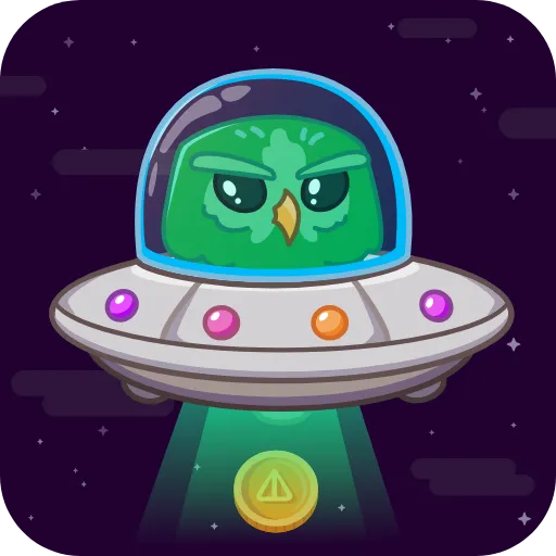 🛸 Стикер «Purple Owl» для Telegram