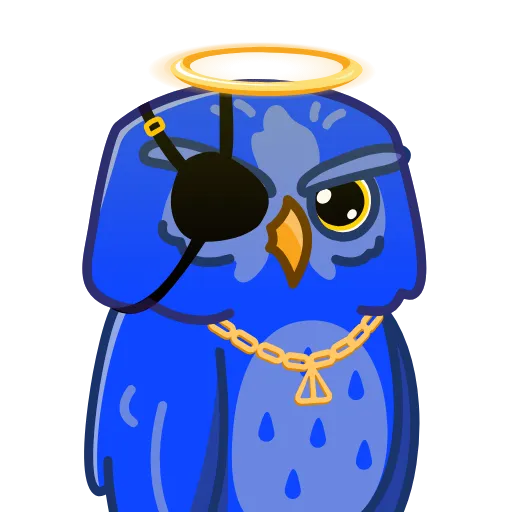 💙 Стикер «Purple Owl» для Telegram