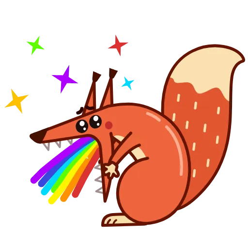 🌈 Эмодзи «Red Squirrel» для Telegram