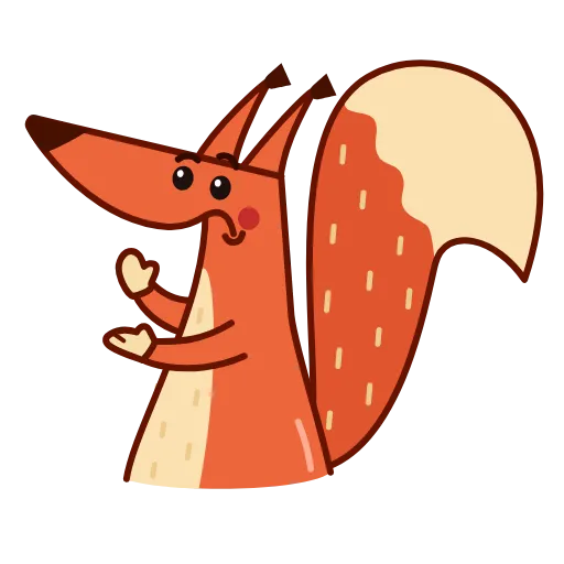 👏 Эмодзи «Red Squirrel» для Telegram