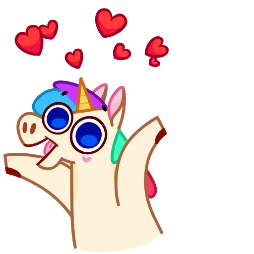 ❤️ Эмодзи «Rainicorn» для Telegram