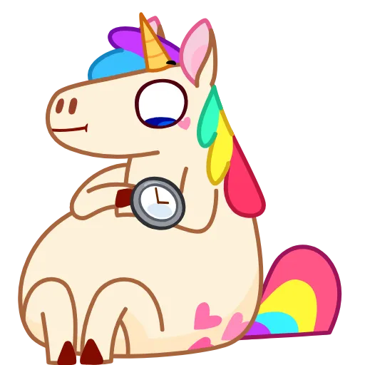 🕒 Эмодзи «Rainicorn» для Telegram