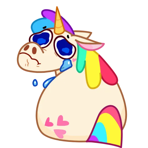 🥺 Эмодзи «Rainicorn» для Telegram
