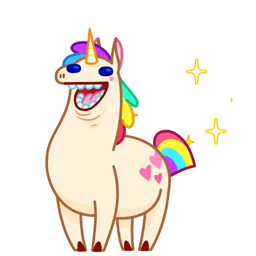 🤪 Эмодзи «Rainicorn» для Telegram