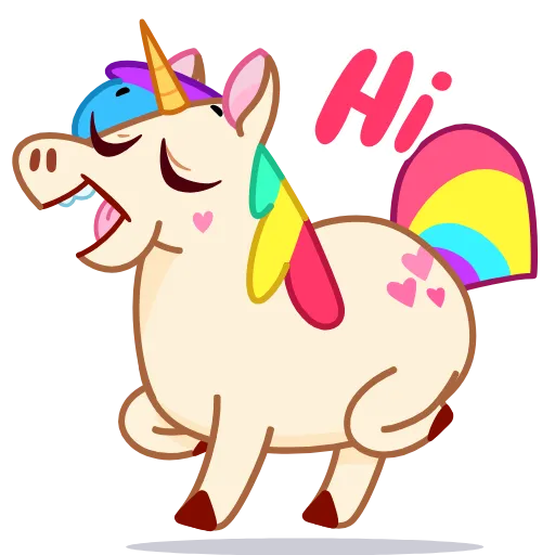 👋 Эмодзи «Rainicorn» для Telegram
