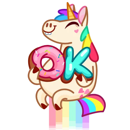 👌 Эмодзи «Rainicorn» для Telegram