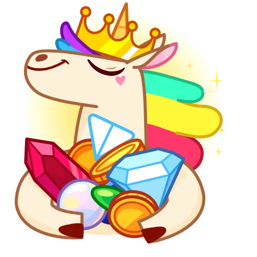 👑 Эмодзи «Rainicorn» для Telegram