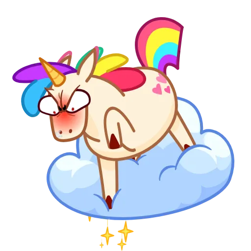 😠 Эмодзи «Rainicorn» для Telegram