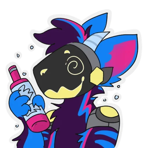 🥴 Стикер «rasputin furry» для Telegram