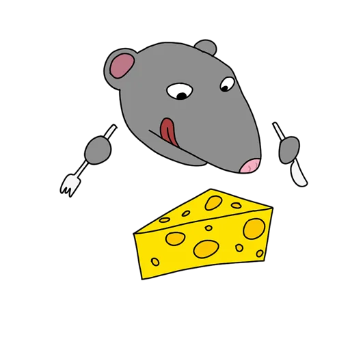 🧀 Стикер «RATSSSS» для Telegram
