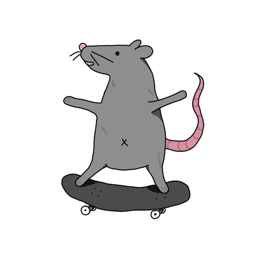 🛹 Стикер «RATSSSS» для Telegram