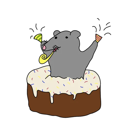 🍰 Стикер «RATSSSS» для Telegram