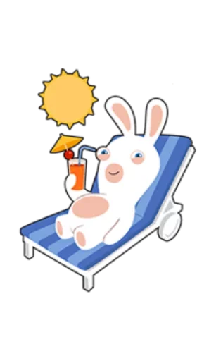 😀 Стикер «Rabbids Invasion» для Telegram