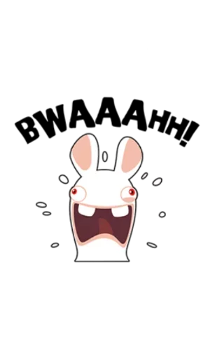 😄 Стикер «Rabbids Invasion» для Telegram