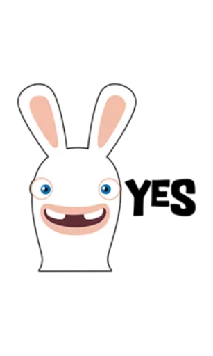 😄 Стикер «Rabbids Invasion» для Telegram