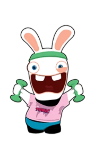 😀 Стикер «Rabbids Invasion» для Telegram