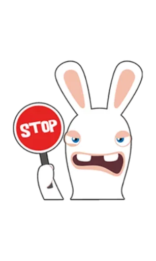 😡 Стикер «Rabbids Invasion» для Telegram