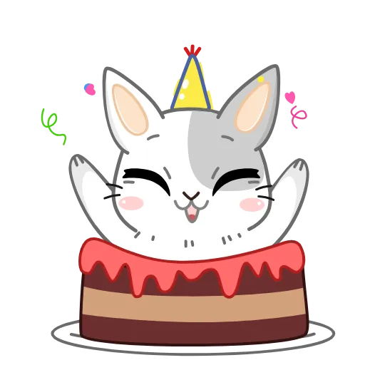 🥳 Стикер «Кролик» для Telegram
