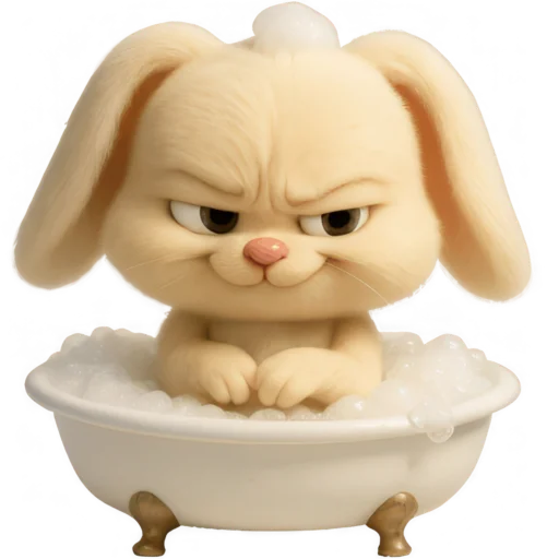 🛁 Стикер «Кролик Тролик» для Telegram