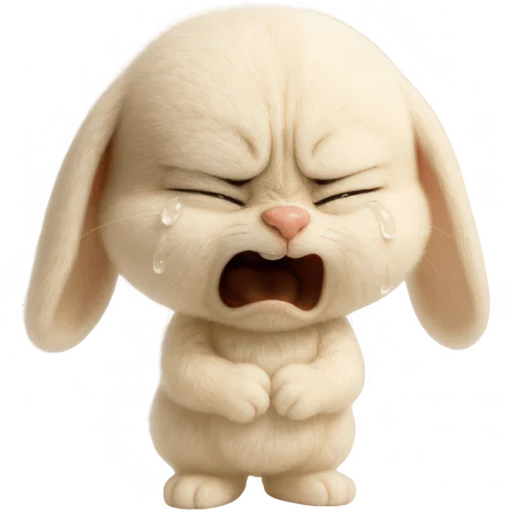 😭 Стикер «Кролик Тролик» для Telegram