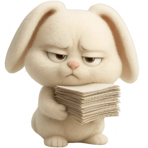 🤓 Стикер «Кролик Тролик» для Telegram