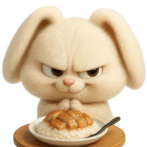 🍝 Стикер «Кролик Тролик» для Telegram