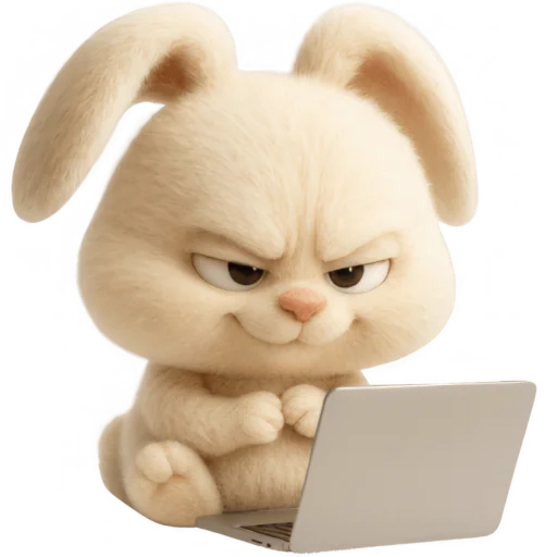 💻 Стикер «Кролик Тролик» для Telegram