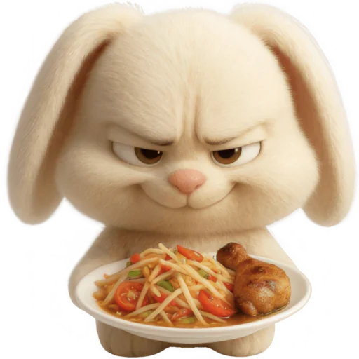 🍛 Стикер «Кролик Тролик» для Telegram