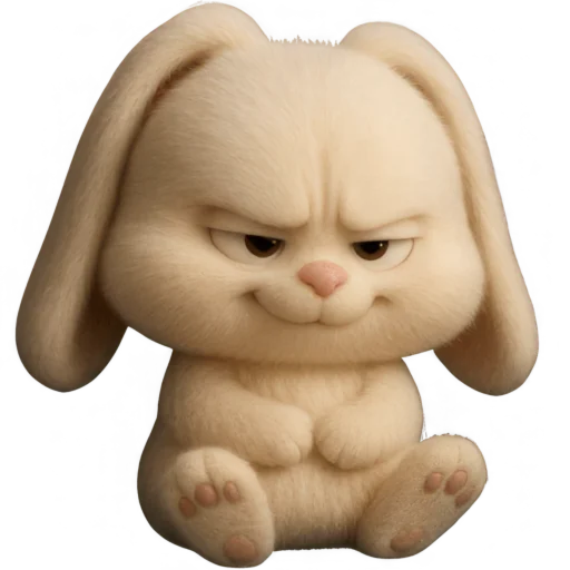 😈 Стикер «Кролик Тролик» для Telegram