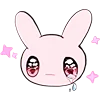 😢 Эмодзи «Rabbit And Girl Pink» для Telegram