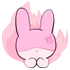 😠 Эмодзи «Rabbit And Girl Pink» для Telegram