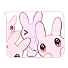 💭 Эмодзи «Rabbit And Girl Pink» для Telegram