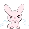 😭 Эмодзи «Rabbit And Girl Pink» для Telegram