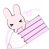 📝 Эмодзи «Rabbit And Girl Pink» для Telegram