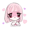 🥰 Эмодзи «Rabbit And Girl Pink» для Telegram