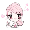 👋 Эмодзи «Rabbit And Girl Pink» для Telegram