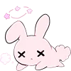 😵 Эмодзи «Rabbit And Girl Pink» для Telegram