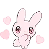 🥺 Эмодзи «Rabbit And Girl Pink» для Telegram