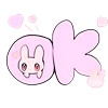 👌 Эмодзи «Rabbit And Girl Pink» для Telegram