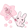 🧚 Эмодзи «Rabbit And Girl Pink» для Telegram