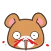 😳 Эмодзи «Rabbit Bear Заяц Медведь» для Telegram