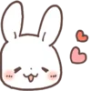 🤍 Эмодзи «Rabbit Bear Заяц Медведь» для Telegram