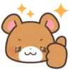 👍 Эмодзи «Rabbit Bear Заяц Медведь» для Telegram