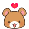 😘 Эмодзи «Rabbit Bear Заяц Медведь» для Telegram
