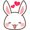 🥰 Эмодзи «Rabbit Bear Заяц Медведь» для Telegram