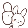 👍 Эмодзи «Rabbit Bear Заяц Медведь» для Telegram